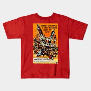 Classic Science Fiction Movie Poster - The Monolith Monsters Kids T-Shirt